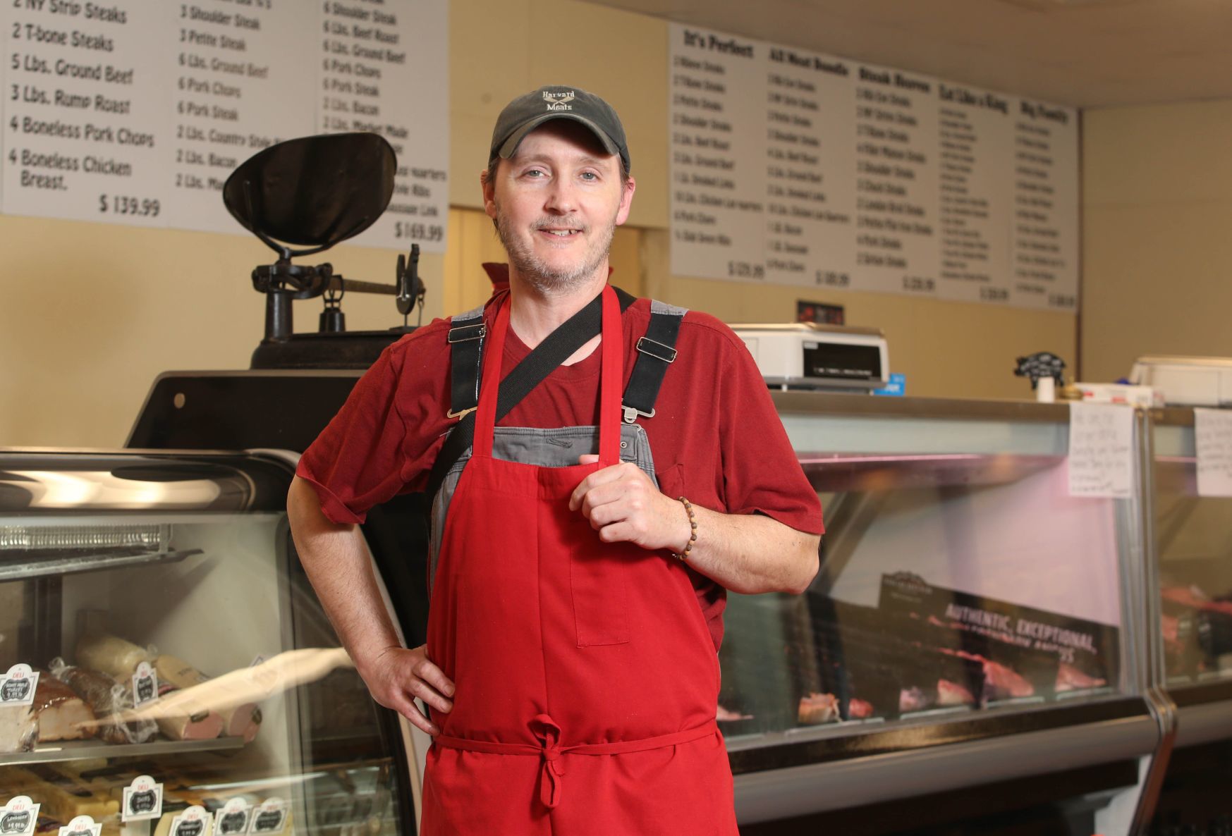 Look for the helpers: Harvard Meats owner Duke Dinsmore